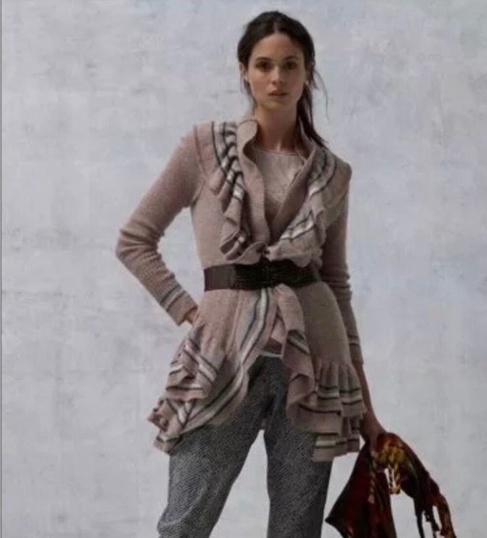 Anthropologie Sparrow Every Which
Way Wool Blend Lagenlook Cardigan Size Medium